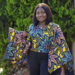 Long Sleeve African Ankara Poncho Top 19
